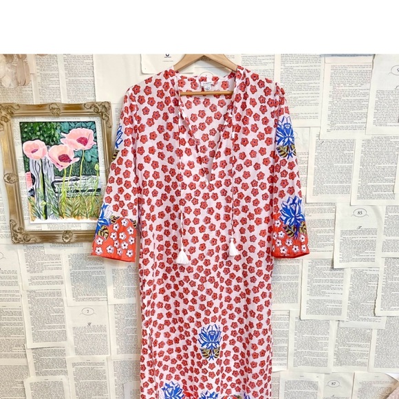 J Crew Floral Kaftan - Picture 5 of 14